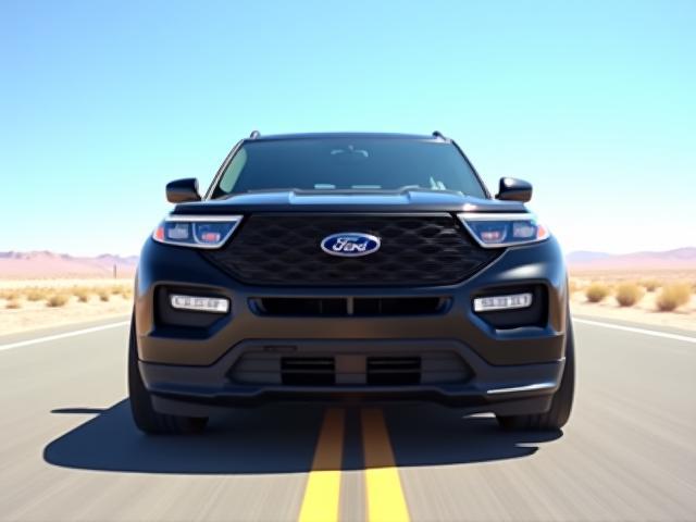 2021 Ford Explorer SUV in Black